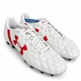 Under Armour Team 10 FG, White/Red